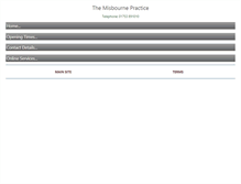 Tablet Screenshot of misbournepractice.com